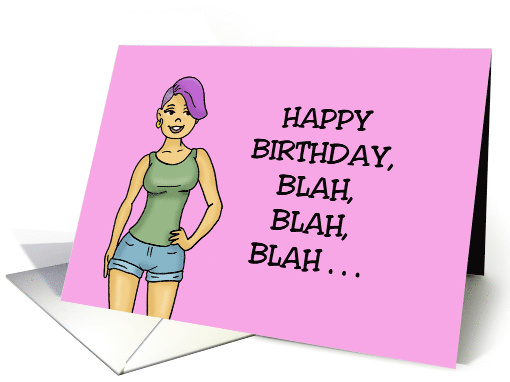 Lesbian Partner With Cartoon Woman Happy Birthday Now Get Naked card