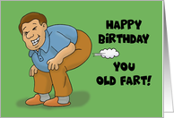 Humorous Birthday Happy Birthday You Old Fart card