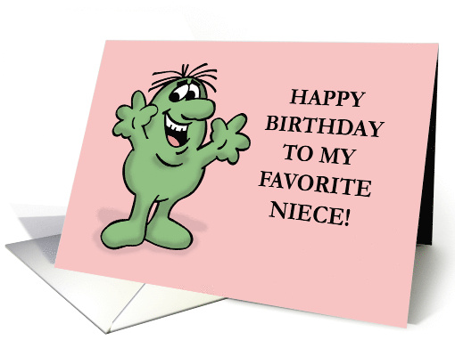 Humorous Favorite Niece In Law Birthday You're My Only Niece card