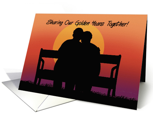 Older Spouse Anniversary Card Sharing Our Golden Years Together card