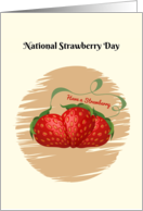 Have a Strawberry in the National Day card