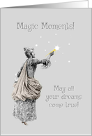 Birthday Enchantment - Magic Moments - Dreams - Magic Wand - Vintage card