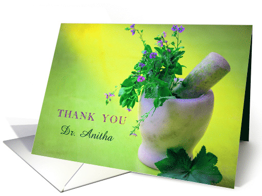 Naturopathic Physician Thank you For being there for me card (1495914)