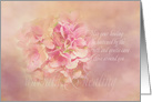 Pink Hydrangea for Warmth & Healing card