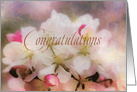 A Spring Blossom Bouquet of Congratulations card