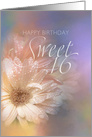 Sweet 16 Happy Birthday card