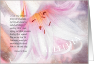 Easter Lily Inspirational Greeting card