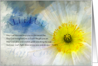 Delicate Flower Easter Blessing card