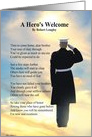 Sentimental Sympathy for the Loss of a Marine Poem card