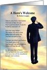 Sentimental Sympathy for the Loss of an Airman Poem card