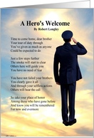 Sentimental Sympathy for the Loss of an Airman Poem card