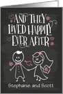 Custom Front Wedding Congrats, And They Lived Happily Ever After card