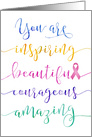 Encouragement for Breast Cancer  Remember Who You Are card