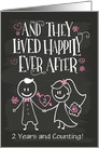 Custom Front Anniversary, They Lived Happily Ever After card