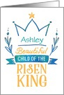 Custom Front, Baptism Blessings - Beautiful Child of the Risen King card