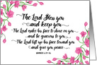 Religious Encouragement, The Lord Bless You and Keep You card