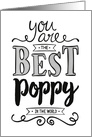 Best Poppy in the World Birthday card