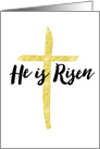 Happy Easter, Religious - He is Risen card