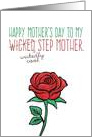 Mother’s Day, Step Mother, Funny - Wicked (Wickedly Cool) Stepmother card