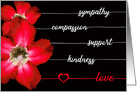 Sympathy, Compassion, Kindness, Support, Love-Your Gifts Mattered card
