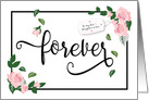 Anniversary, Son and Daughter in Law - Forever Looks Beautiful on You card