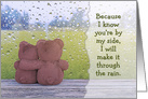 Thanks - I’ll Make it Through The Rain Because of You card