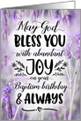 Baptism Birthday, May God Bless you with Joy card