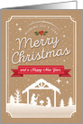 Christmas, Wishing You a Very Merry Christmas and a Happy New Year card