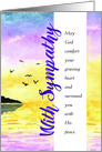 With Sympathy, Religious, May God Comfort Your Grieving Heart card