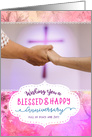 Religious Anniversary, Wishing you a Blessed & Happy Anniversary card