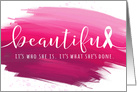 Breast Cancer Survivor Party Invite - You are Beautiful card