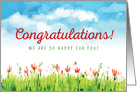 Congratulations! We Are So Happy For You! card