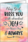 Nurses Day, Religious, May God Bless You with Joy on Nurses Day card