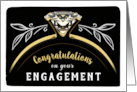Congratulations on your Engagement with Diamond Ring card