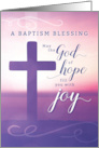Baptism Celebration May the God of Hope Fill You with Joy card
