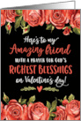 Friend Valentine’s Day Religious Here’s to You My Amazing Friend card