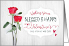 Wishing You a Blessed and Happy Valentine’s Full of Peace and Joy card