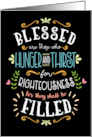 BLESSED are those who HUNGER and THIRST for Righteousness card