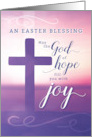 Easter Blessing May the God of Hope Fill You with Joy card
