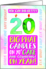 20th Birthday Goodbye Teens! Let’s Party It’s Yo Birthday card