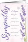 Sympathy May God Ease Your Pain with Butterflies and Lavender card