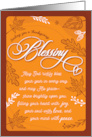 Thanksgiving Blessing May God Fill You With Joy Love and Peace card