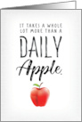 Happy Doctors Day It Takes a Whole Lot More Than A Daily Apple card