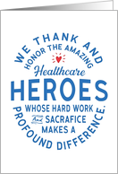 Thanking and Honoring Healthcare HEROES like YOU on Doctors’ Day card
