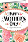 Happy Mother’s Day to a Special Friend in Law with Watercolor Flowers card