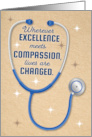 Happy Doctors Day Wherever Excellence Meets Compassion Lives Change card