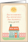 New Home Congratulations New BEGINNINGS MEMORIES ADVENTURES card