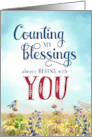 Counting My Blessings Always Begins with YOU card