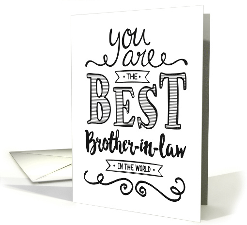 Best Brother-in-law in the World Birthday card (1478420)