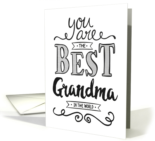 Best Grandma in the World Birthday card (1478442)